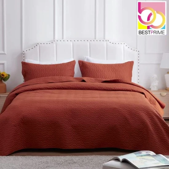 Conjunto de colcha com padrão de corrente, colcha macia e leve de microfibra, luxuosa capa de cama quente para todas as estações