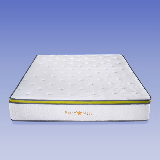 Colchão de molas de bolso Queen Size embalado a vácuo para fornecedores por atacado de garantia comercial
