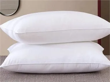 Almofada de hotel branca para dormir com almofada de enchimento de fibra de bola de poliéster