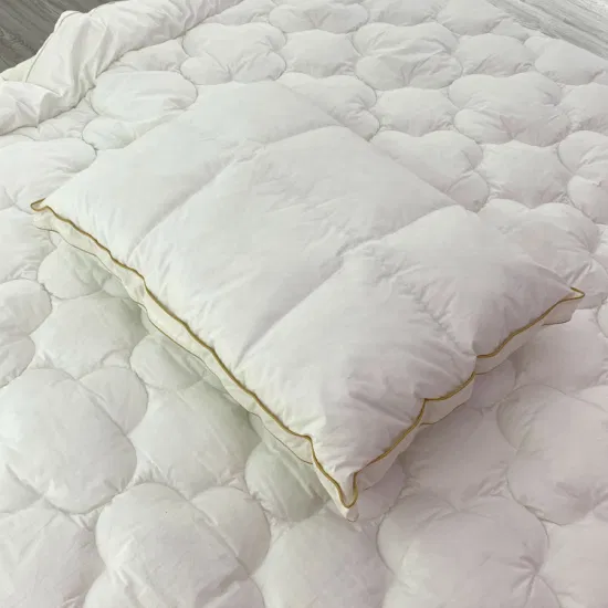 Travesseiro de inserção de espuma viscoelástica de tecido de algodão aceitável com logotipo privado para adultos